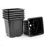 Картинка Твердый литой горшок 9x9x14 см