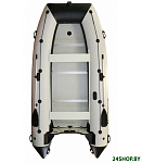 Картинка Надувная лодка Polar Bird Eagle PB-400E ПБ8 стеклокомпозит (черный/белый)