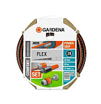 Картинка Шланг поливочный GARDENA Flex 1/2 20 м с соединительными элементами (18034-20.000.00)