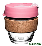 Картинка Многоразовый стакан KeepCup Brew Cork S Saskatoon 227мл (розовый)