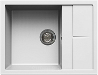 Картинка Кухонная мойка Elleci Unico 125 Bianco Titano 68