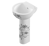Картинка Умывальник Sanita Luxe Art Flora