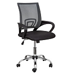 Картинка Кресло AksHome Ricci Chrome (серый/черный)