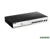 Картинка Коммутатор D-Link DGS-1210-10MP/F1A