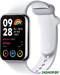Smart Band 8 Pro M2333B1 без NFC (серый, с белым силиконовым ремешком, международная версия)
