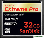 Картинка Карта памяти SanDisk Extreme PRO CompactFlash 32GB (SDCFXPS-032G-X46)