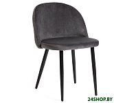 Картинка Стул TetChair MELODY mod. 4997 (вельвет серый/черные ножки)