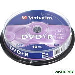 Картинка Диски Verbatim DLP Matt Silver 4.7Gb 16x 10 шт. (043498)
