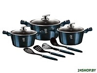Картинка Набор кастрюль Berlinger Haus Carbon Metallic Line BH-6152