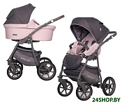 Картинка Универсальная коляска RIKO Basic Pastel (2 в 1, powder pink)