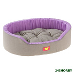 Картинка Лежанка для животных Ferplast Dandy 65 82943095 (серый/сиреневый)