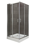 Картинка Душевой уголок BelBagno UNO-195-A-2-100-C-Cr (прозрачное стекло)