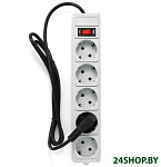 Картинка Сетевой фильтр Powercube PG-B-6 1.4 м (5 розеток) (серый)