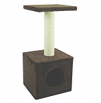 Картинка Домик с когтеточкой UrbanCat D72-01-06 (коричневый)