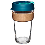 Картинка Многоразовый стакан KeepCup Brew Cork L Polaris 454мл (синий)