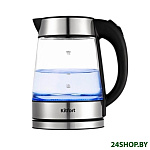 Картинка Чайник электрический KITFORT KT-6118 (прозрачный/серебристый)