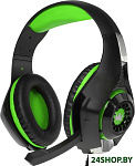Картинка Наушники с микрофоном CrownMicro CMGH-101T (зеленый)