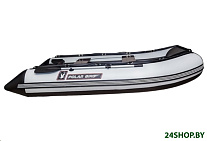 Картинка Надувная лодка Polar Bird Seagull PB- 340S ПБ75 стеклокомпозит (белый/черный)