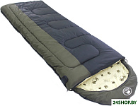 Аляска Camping Plus -15 (правая молния, черный/хаки)