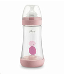 Картинка Бутылочка Chicco Perfect5 Girl 240 мл 2 м+ (8058664122028)