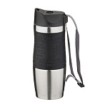 Картинка Термокружка Agness 709-037 400мл (нержавеющая сталь/черный)