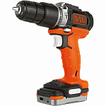 Картинка Дрель-шуруповерт Black and Decker BDCHD12S1 (с 1-им АКБ, USB)