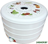 Картинка Сушилка для овощей и фруктов Спектр-Прибор Ветерок ЭСОФ-0,5/220 (3 поддона, белый)