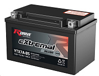 Картинка Мотоциклетный аккумулятор RDrive eXtremal Silver YTX7A-BS (7.2 А·ч)