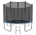Картинка Батут GetActive Jump 10ft - 312 см складной, лестница, сетка (синий)