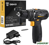 Картинка Ударная дрель-шуруповерт Deko GCD12DU 063-4039 (с 1-м АКБ)