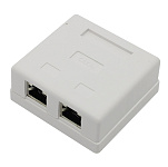 Картинка Розетка внешняя двойная GEMBIRD RJ-45