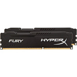 Оперативная память Kingston HyperX Fury Black 2x4GB KIT DDR3 PC3-10600 (HX313C9FBK2-8)