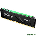 Картинка Оперативная память Kingston FURY Beast RGB 32GB DDR4 PC4-21300 KF426C16BBA/32