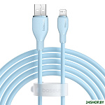 Pudding Series USB Type-A - Lightning (2 м, голубой)