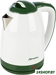 Картинка Электрический чайник Матрена MA-122 (стальной/зеленый)