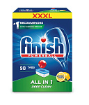 Finish Powerball All in 1 Lemon Средство для мытья посуды в ПММ в таблетках, 90 шт