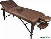 Картинка Массажный стол складной ATLAS SPORT 70 см 3-с алюминиевый усиленная столешница (коричневый)