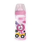 Картинка Бутылочка Chicco Well-Being Girl 250 мл (2м+) (с силиконовой соской) (00028623100000)