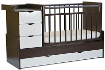 Картинка Кровать детская SKV Company арт. 540038-1 (венге/белый) Жираф