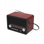 Картинка Радиоприемник Ritmix RPR-030 (черный/бордовый)