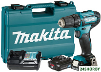 Картинка Дрель-шуруповерт Makita DF333DWAE (с 2-мя АКБ, кейс)