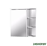 Картинка Шкаф с зеркалом для ванной Акваль Эмили 55 (AL.04.55.55.L)