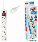 Картинка Сетевой фильтр Buro 500SH-1.8-UPS-W (белый)