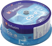 Картинка Диски Verbatim CD-R 700Mb 52x sp. (уп.25 шт)