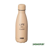 Картинка Фляга-термос Agness 709-081 0.35л (бежевый)