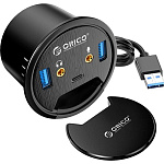 Картинка USB-хаб Orico DESK-2U1C-BK