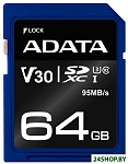 Картинка Карта памяти A-Data Premier Pro ASDX64GUI3V30S-R SDXC 64GB