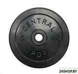 Картинка Диск обрезиненный Central Sport 5 кг (26 мм)