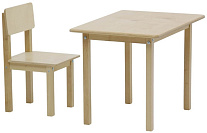 Картинка Набор детской мебели Polini Kids Simple 105 S (натуральный)