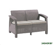 Картинка Садовый диван Keter Corfu Love Seat 227644 (капучино)